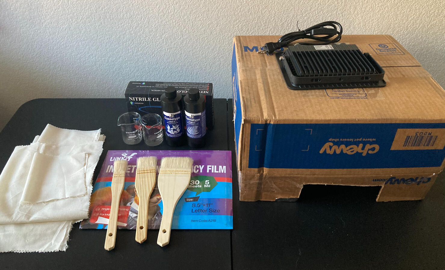 my cyanotype setup